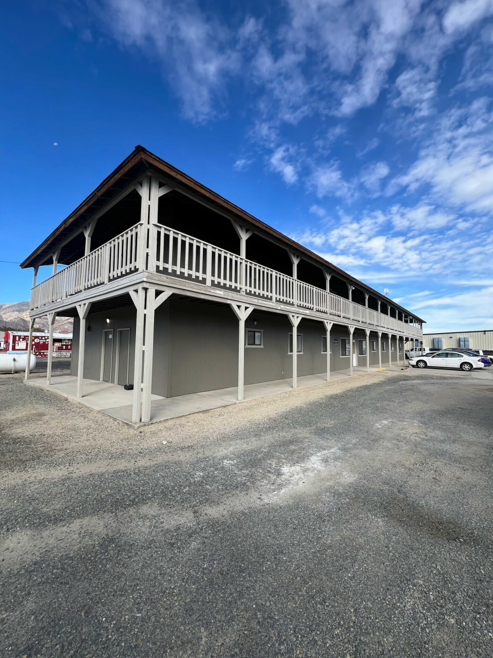 Mixed-use building view
